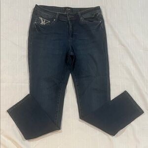 Earl Jeans Women's Straight Leg in Deep Indigo